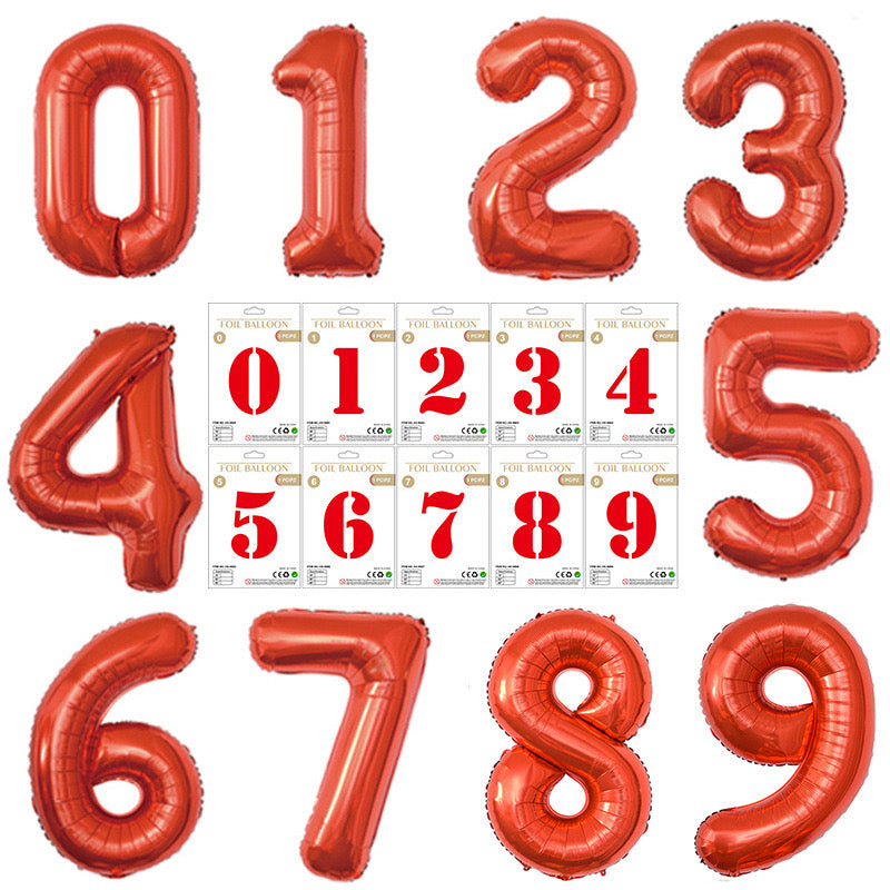 【40 INCH】Number Balloons