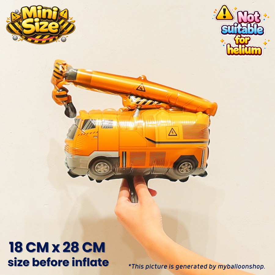 Construction Crane Forklift Digger Balloons