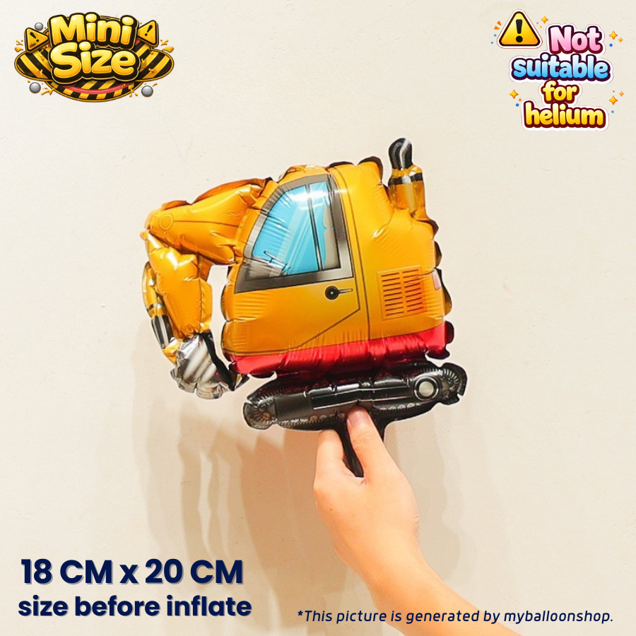 Construction Crane Forklift Digger Balloons