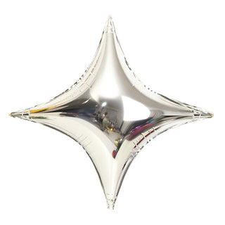 10" 4 Pointed Silver