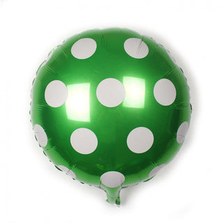 18" Polka Green