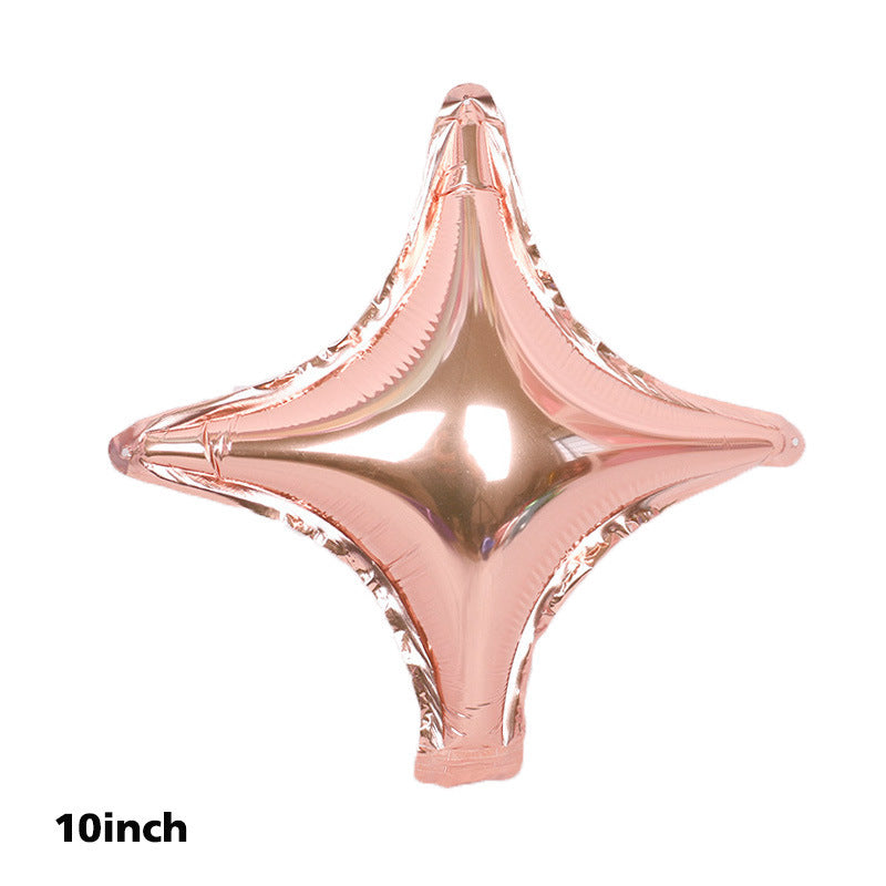 10/ 26 Inch 4 Pointed Star Foil Balloons