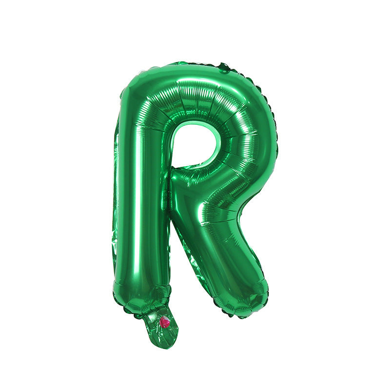 16 Inch - Green Foiled ABC Balloons