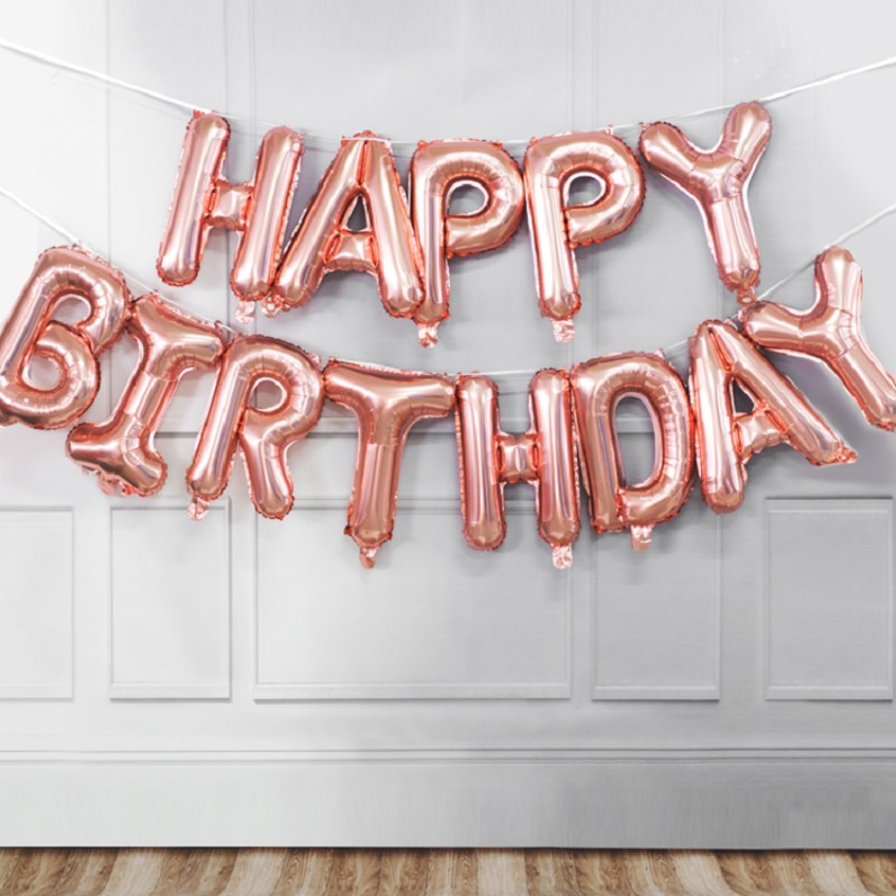16 inch Happy Birthday Balloons Banner