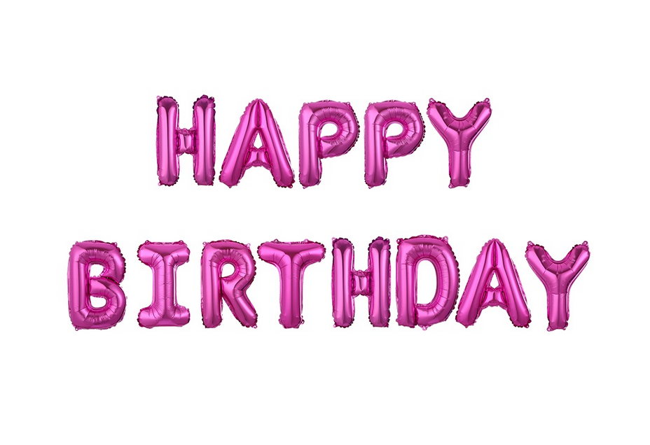 16 inch Happy Birthday Balloons Banner
