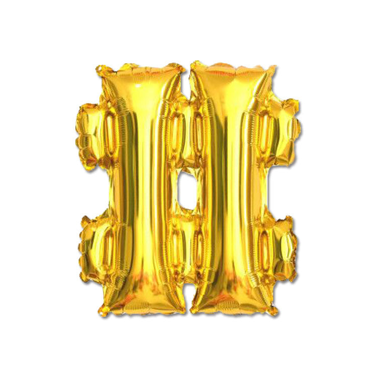 【16 INCH】Gold ABC Balloons