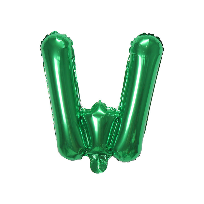 16 Inch - Green Foiled ABC Balloons