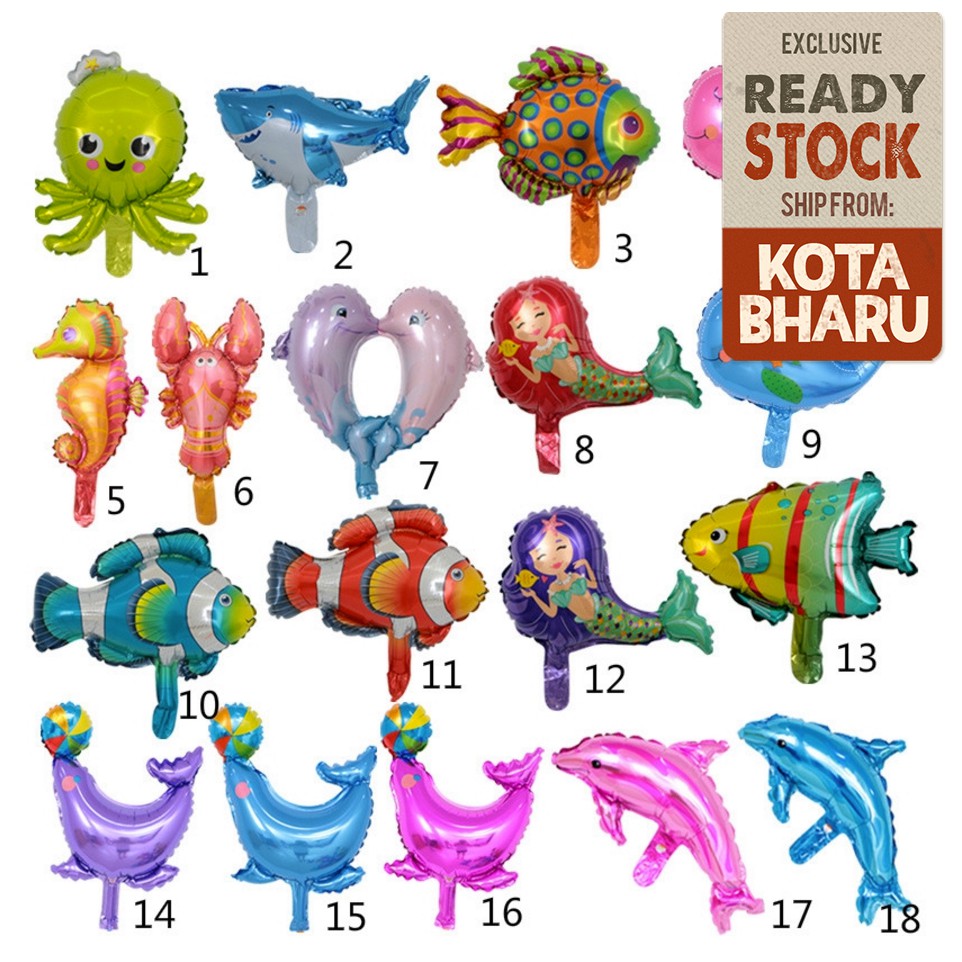 【Small Size】Sea Ocean Fish Balloons