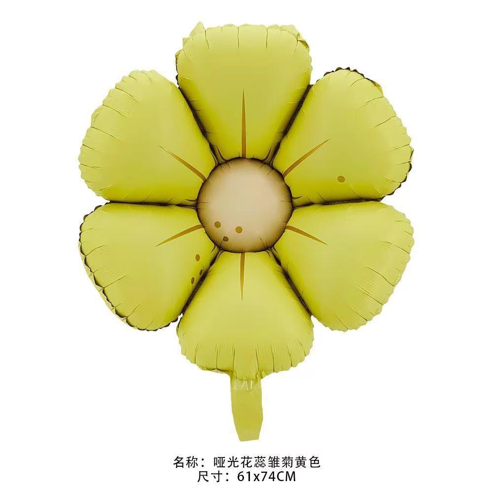 Line Daisy Flower Foil