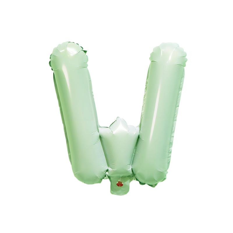 【16 INCH】Pastel Green ABC Balloons