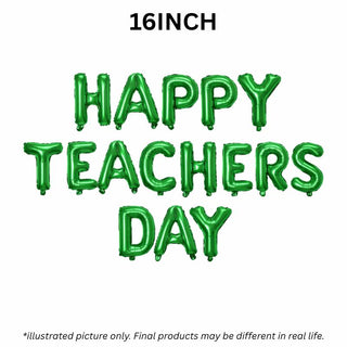 "HAPPY TEACHERS DAY" Green
