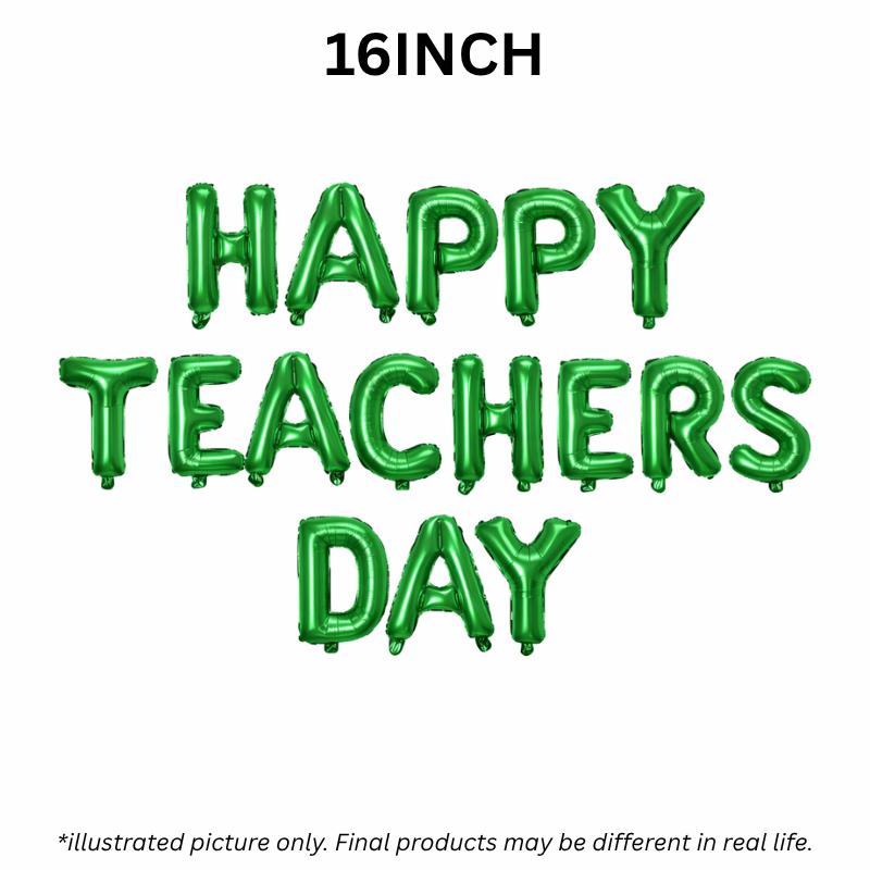 16 inch Happy Teachers Day Selamat Hari Guru Foil Letter Balloon Set