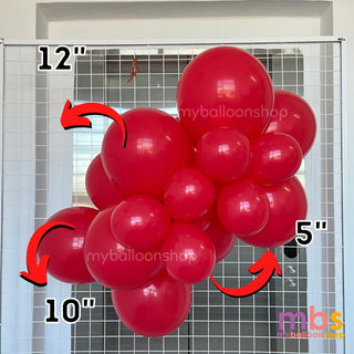 5" - 20 pcs Red