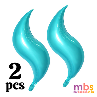 2pcs S-Shaped-Blue