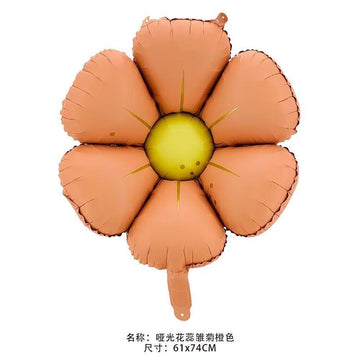 Line Daisy Flower Foil