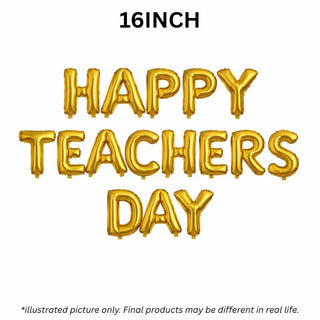 "HAPPY TEACHERS DAY" Gold
