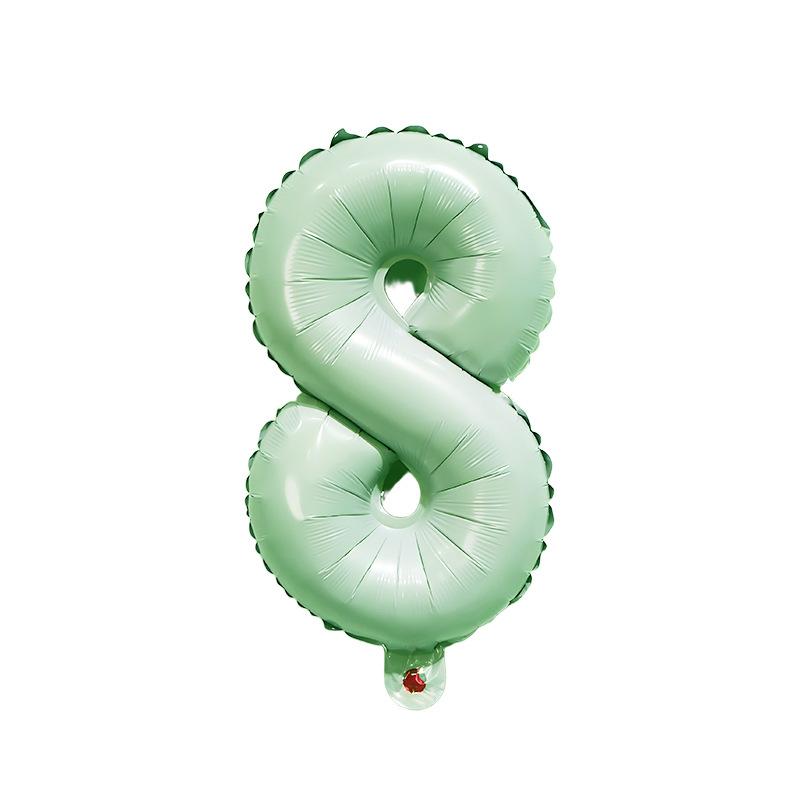 【16 INCH】Pastel Green ABC Balloons