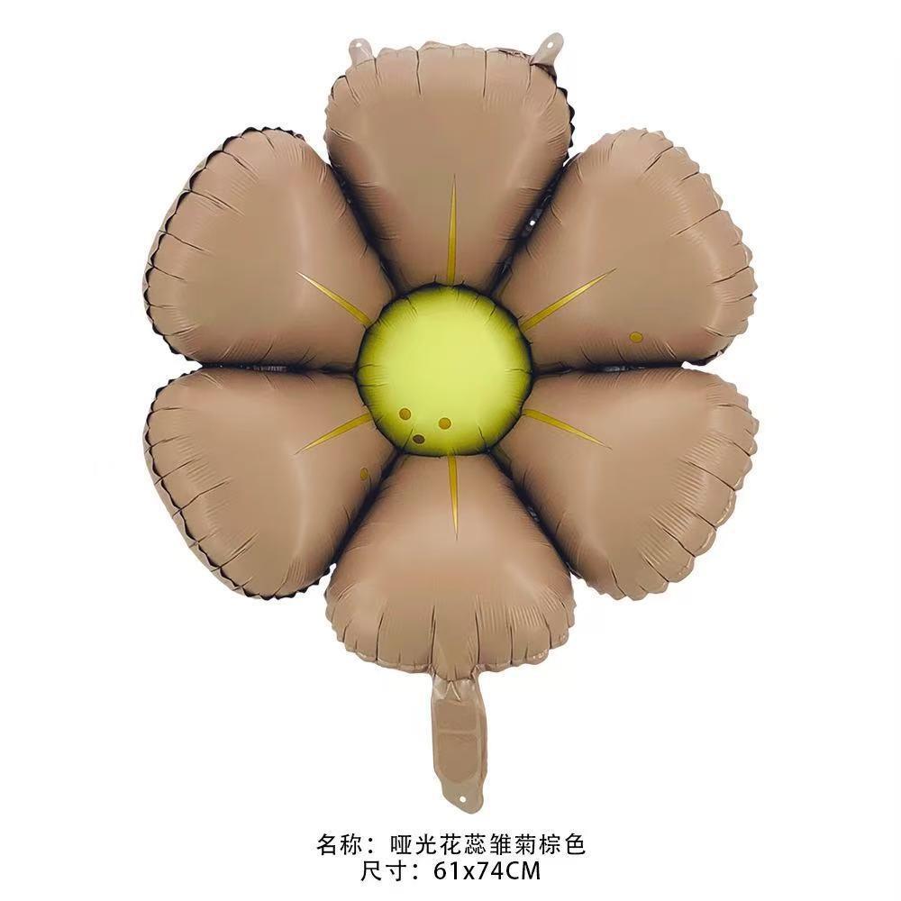 Line Daisy Flower Foil