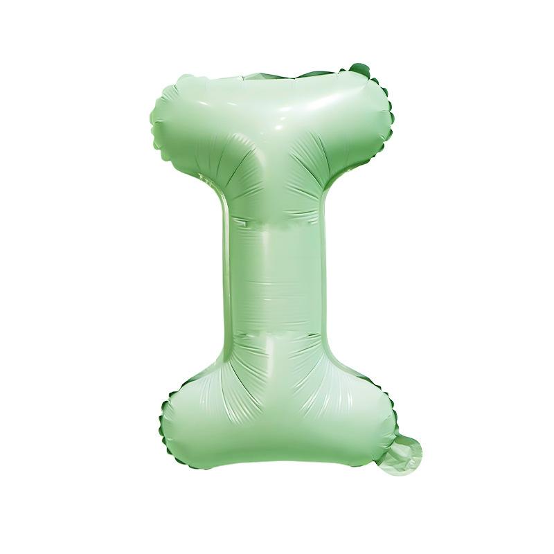 【16 INCH】Pastel Green ABC Balloons