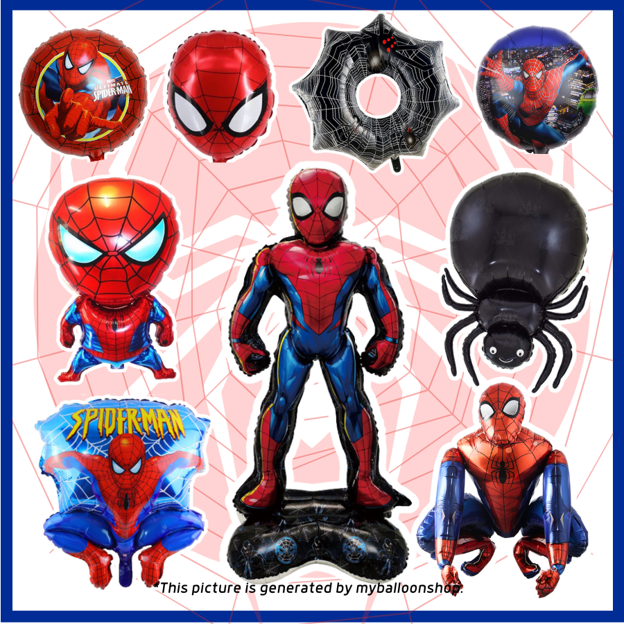 Spiderman Theme Balloons