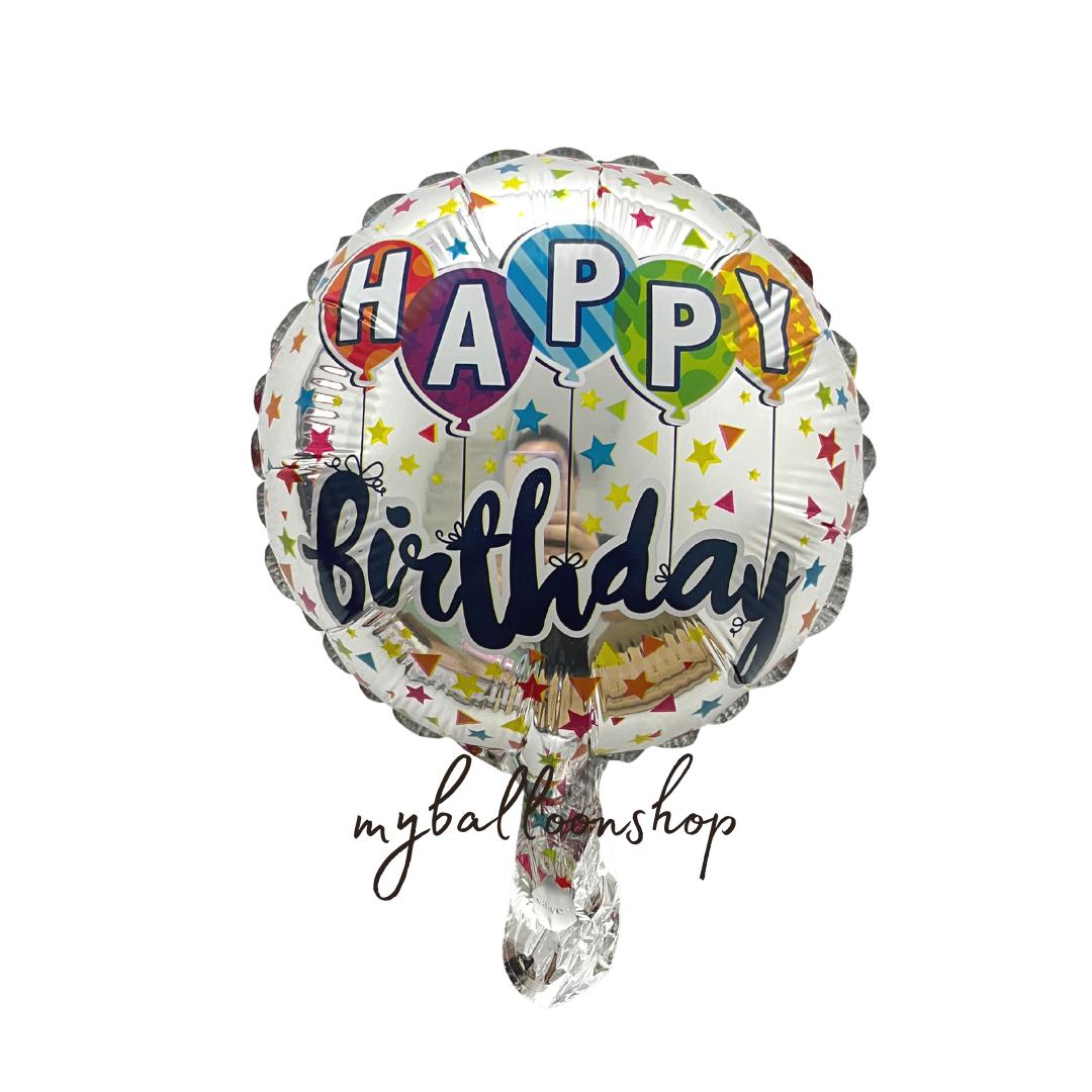 (Murah!)- 10 inch Happy Birthday Foil Balloons