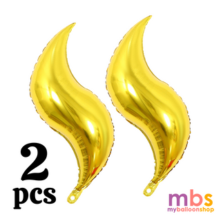 2pcs S-Shaped-Gold