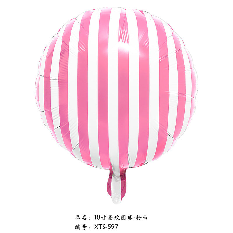 18 inch Checkred Stripes Pattern Balloons Racing Design
