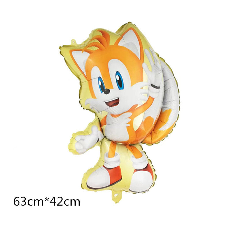 Sonic Character Balloons Foiled Cartoon