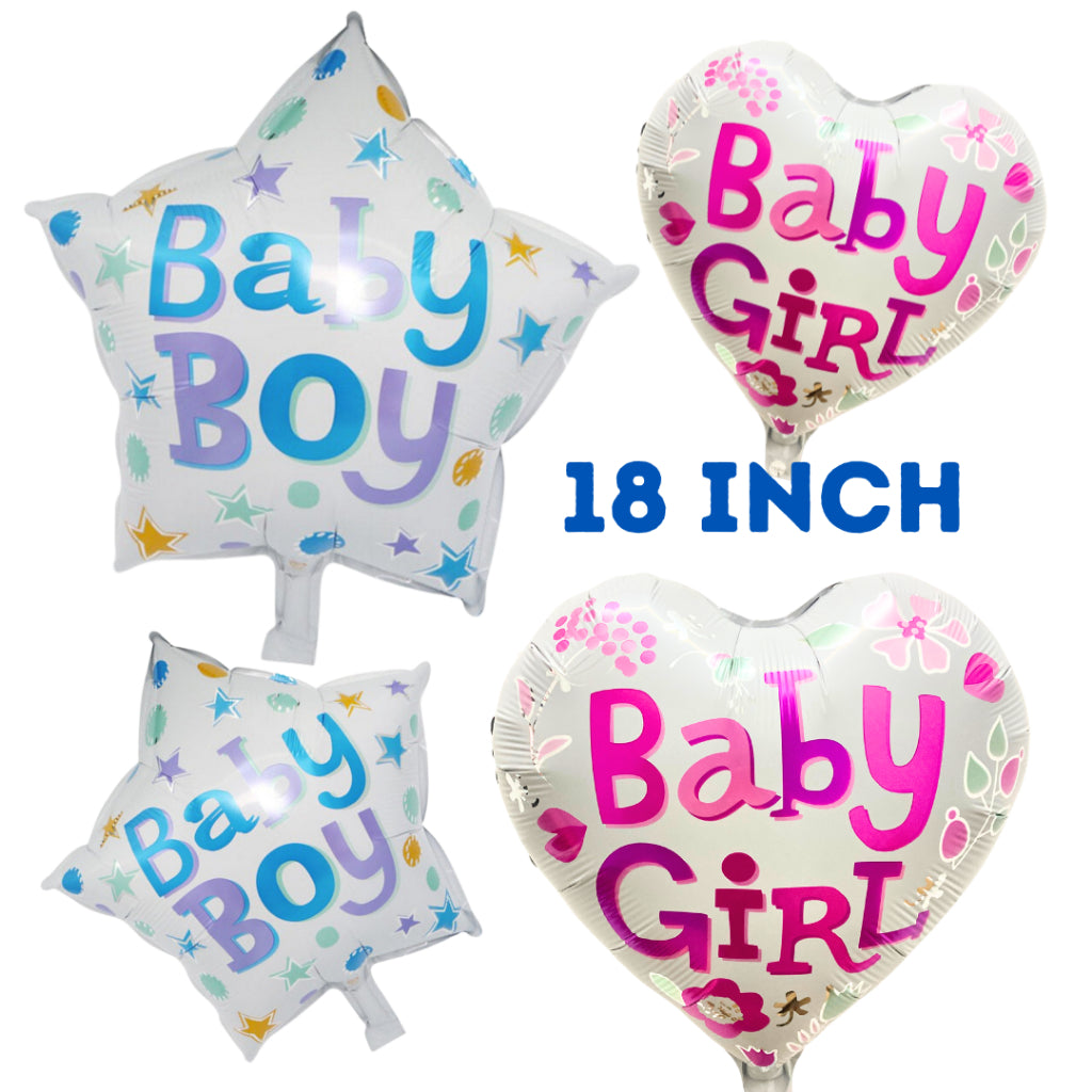 Baby Girl Baby Boy Balloon Foil 18 inch