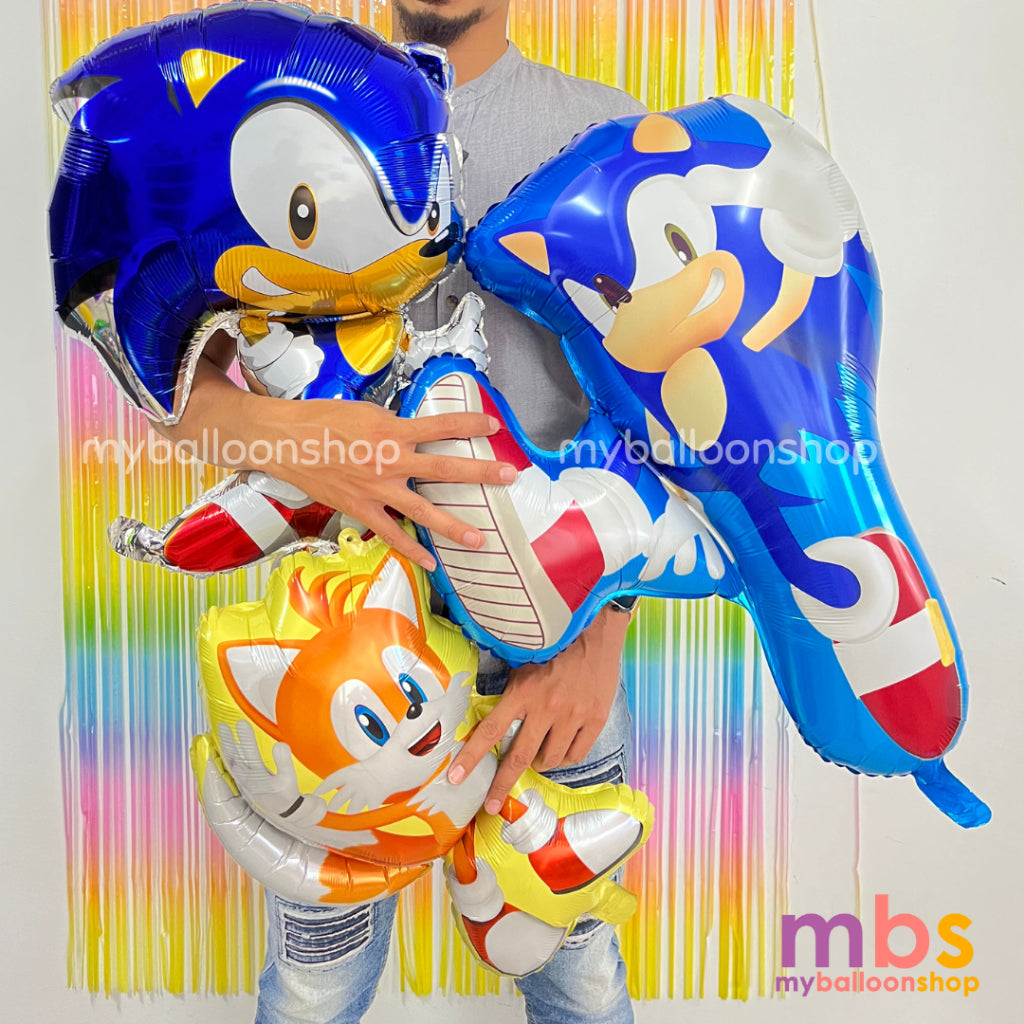 Sonic Character Balloons Foiled Cartoon