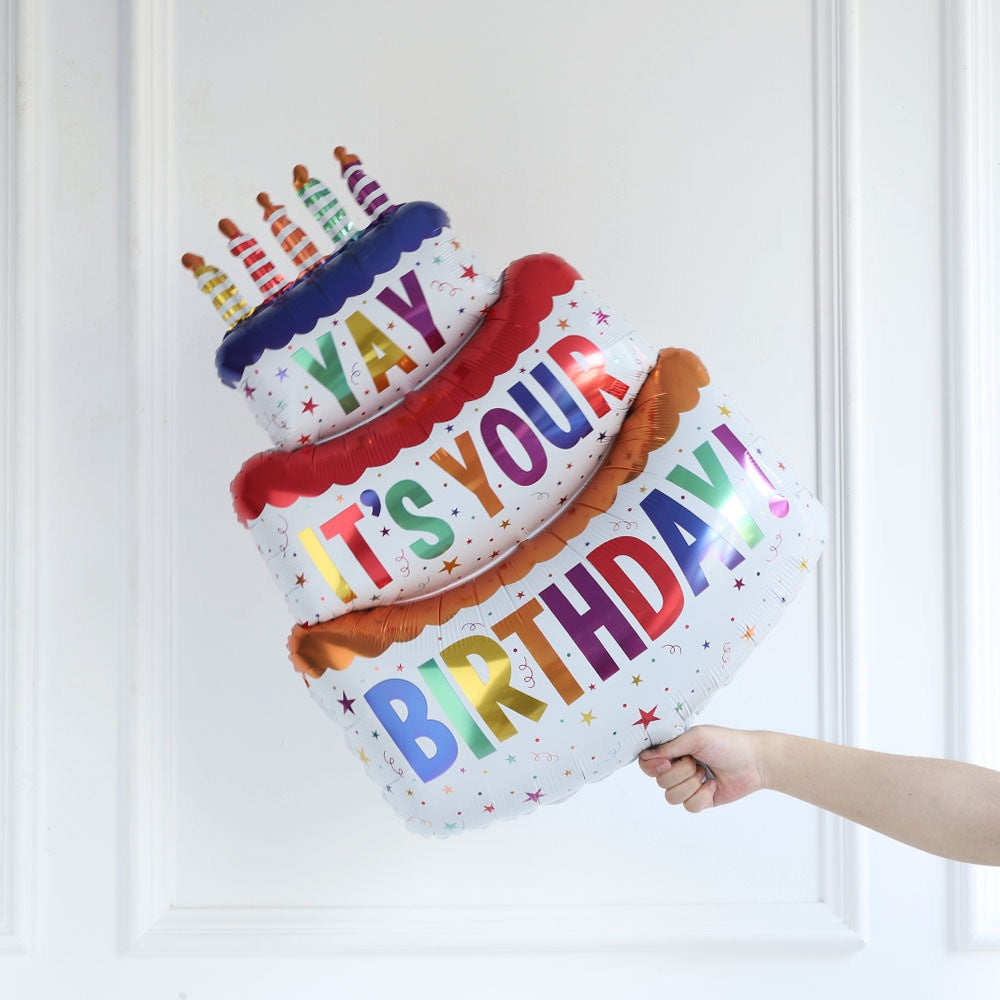 3 Layers It's Your Birthday Cake Balloons Decorations
