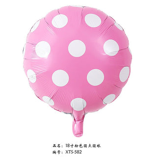 18" Polka Pink