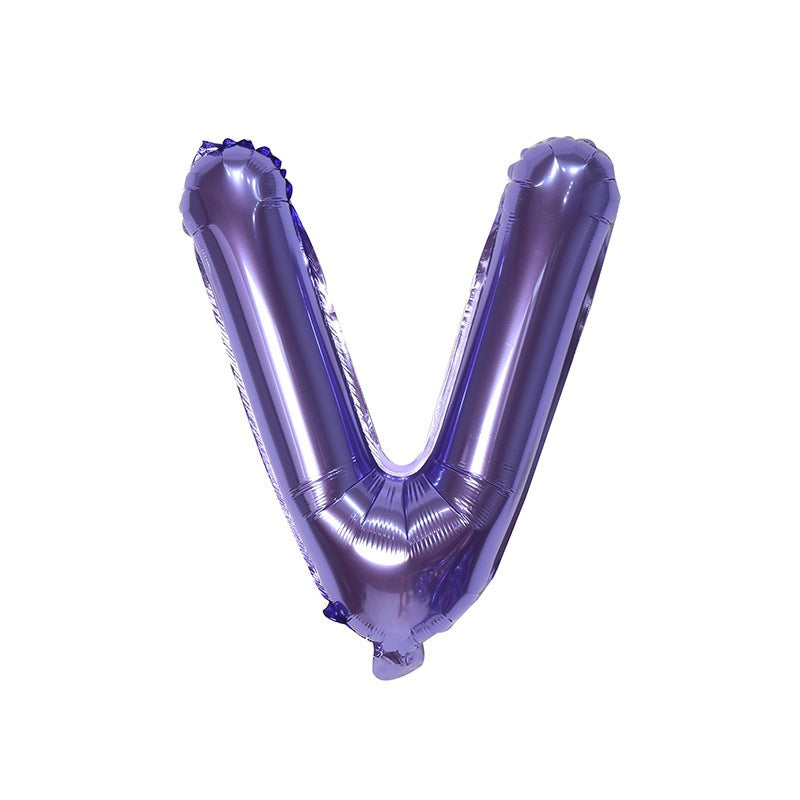 【16 INCH】Purple ABC Balloons