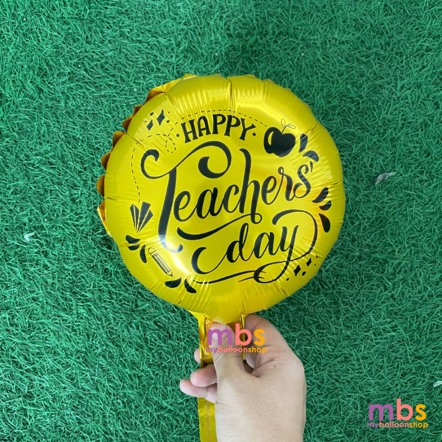 Happy Teacher Day 10 inch Foil Balloons Belon Hari Guru