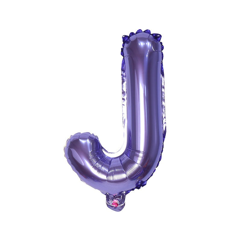 【16 INCH】Purple ABC Balloons