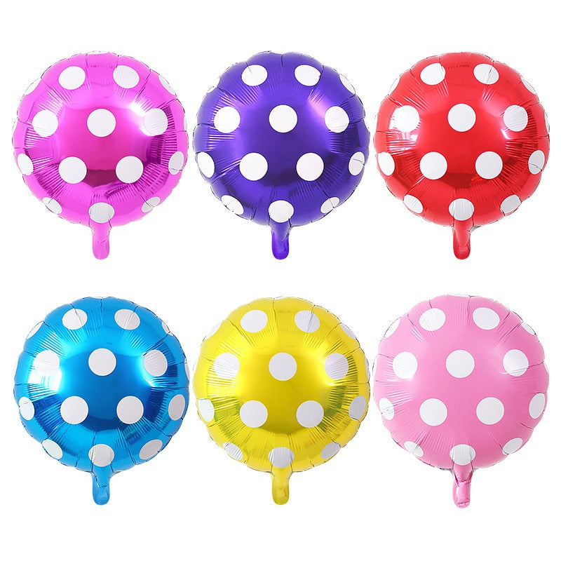 18 inch Polka Dots Foiled Balloons