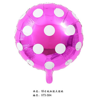 18" Polka Hot Pink