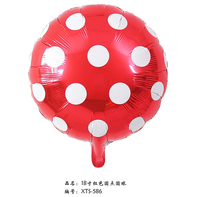 18 inch Polka Dots Foiled Balloons