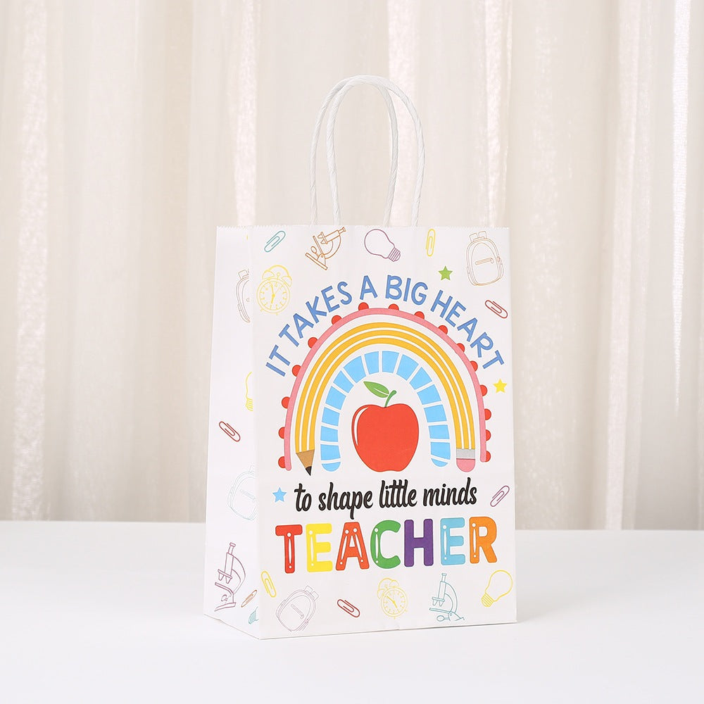 Paper Bag White Teacher Day Hari Guru