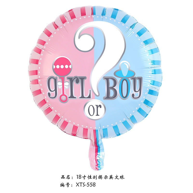 Baby Girl Baby Boy Balloon Foil 18 inch