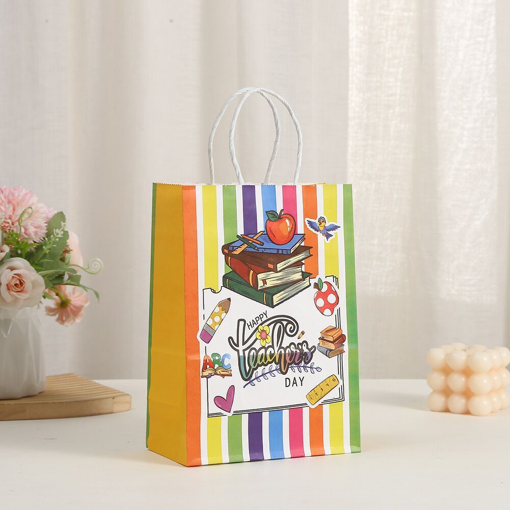 Paper Bag Colorful Teacher Day Hari Guru