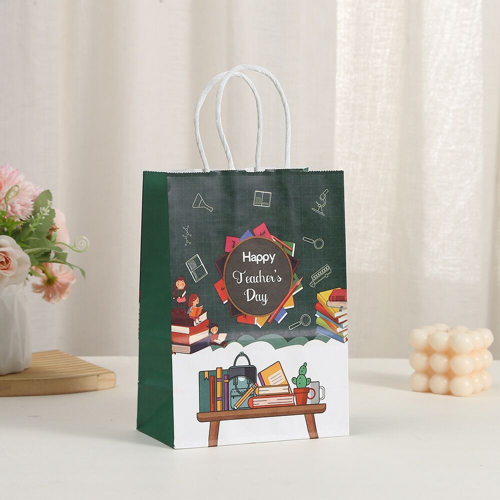 Paper Bag Colorful Teacher Day Hari Guru