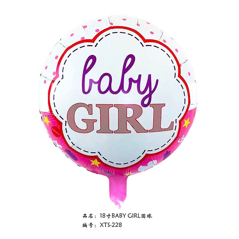 Baby Girl Baby Boy Balloon Foil 18 inch