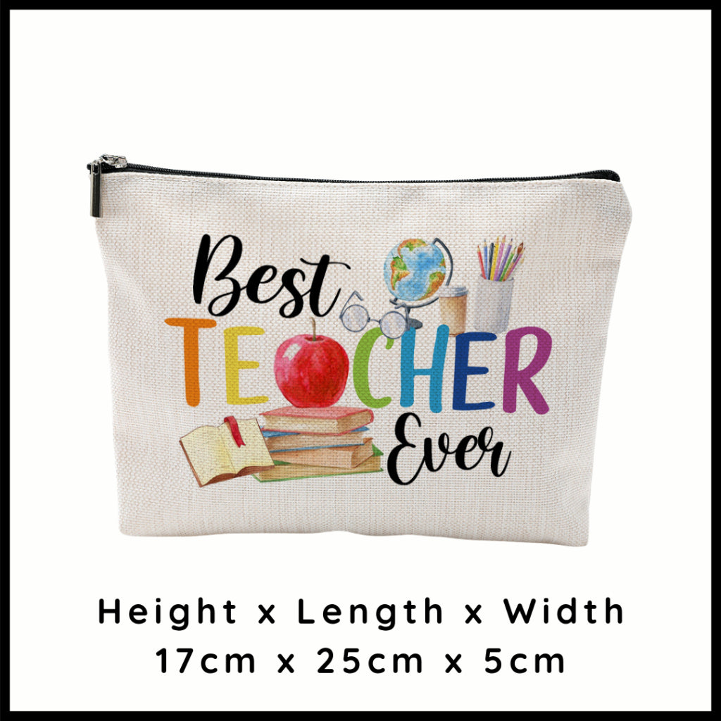 Accessories Canvas Pencil Storage Gift Bag For Hadiah Teachers Day Hari Guru