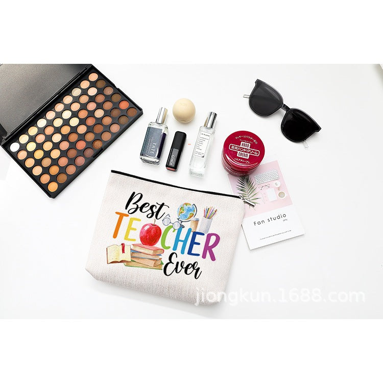 Accessories Canvas Pencil Storage Gift Bag For Hadiah Teachers Day Hari Guru