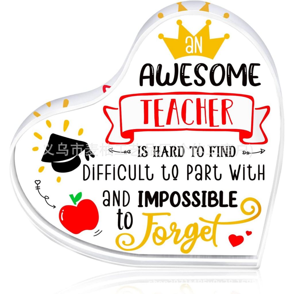 Acrylic Plak Teacher's Day