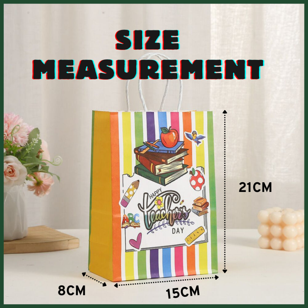 Paper Bag Colorful Teacher Day Hari Guru