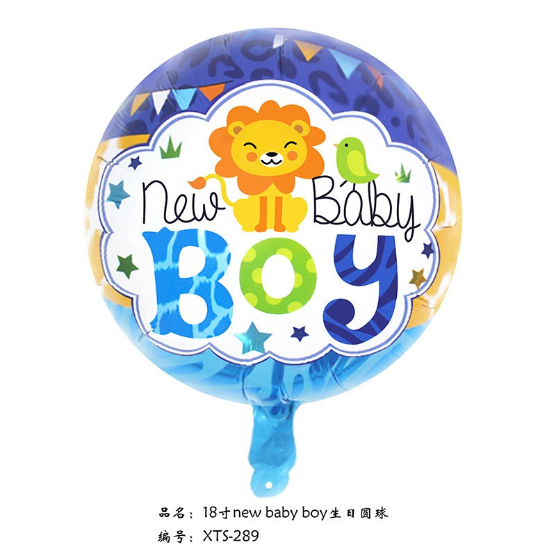 Baby Girl Baby Boy Balloon Foil 18 inch