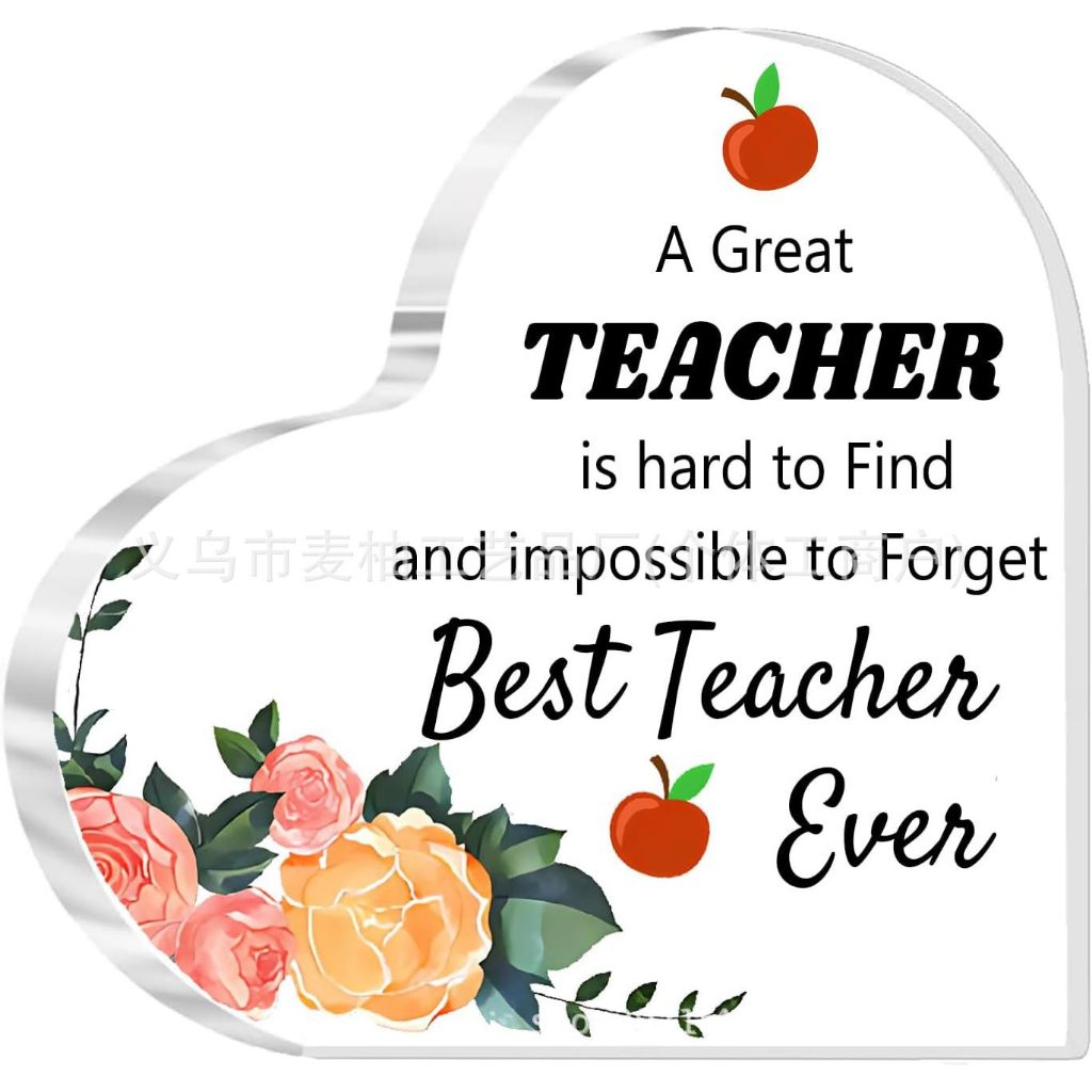 Acrylic Plak Teacher's Day