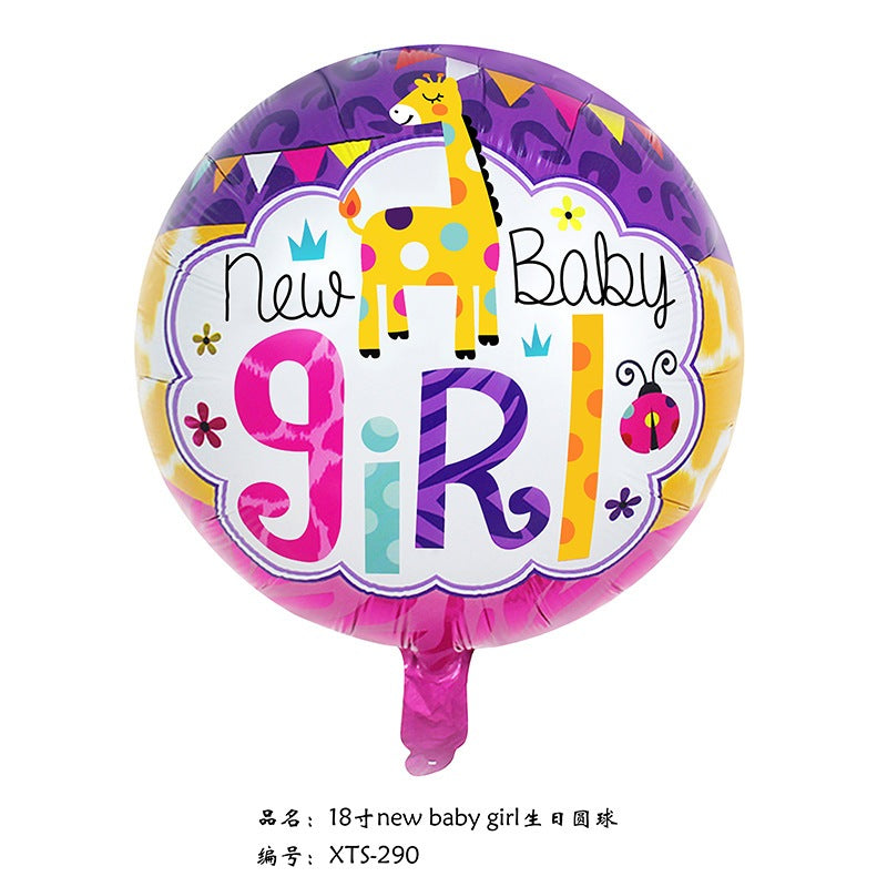 Baby Girl Baby Boy Balloon Foil 18 inch